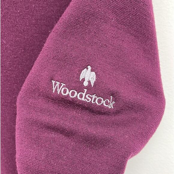 Ibex Merino Wool Quarter Zip Mock Neck Sweater Branded Sleeve Hiking - Large - Picture 8 of 12